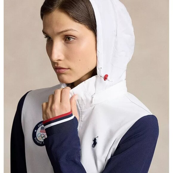 NWT Polo Ralph Lauren Women's Team USA 2024 Olympics Hybrid Jacket Sz L - Picture 16 of 16